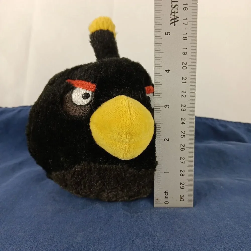 Commonwealth Angry Birds Black Bird Bomb Plush Stuffed Animal Toy Plush 2011